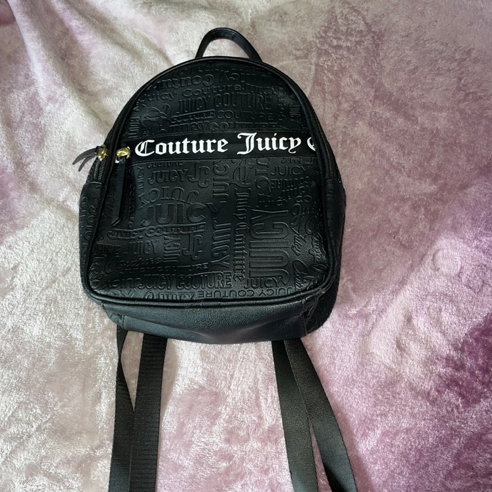 Juicy couture faux leather backpack.